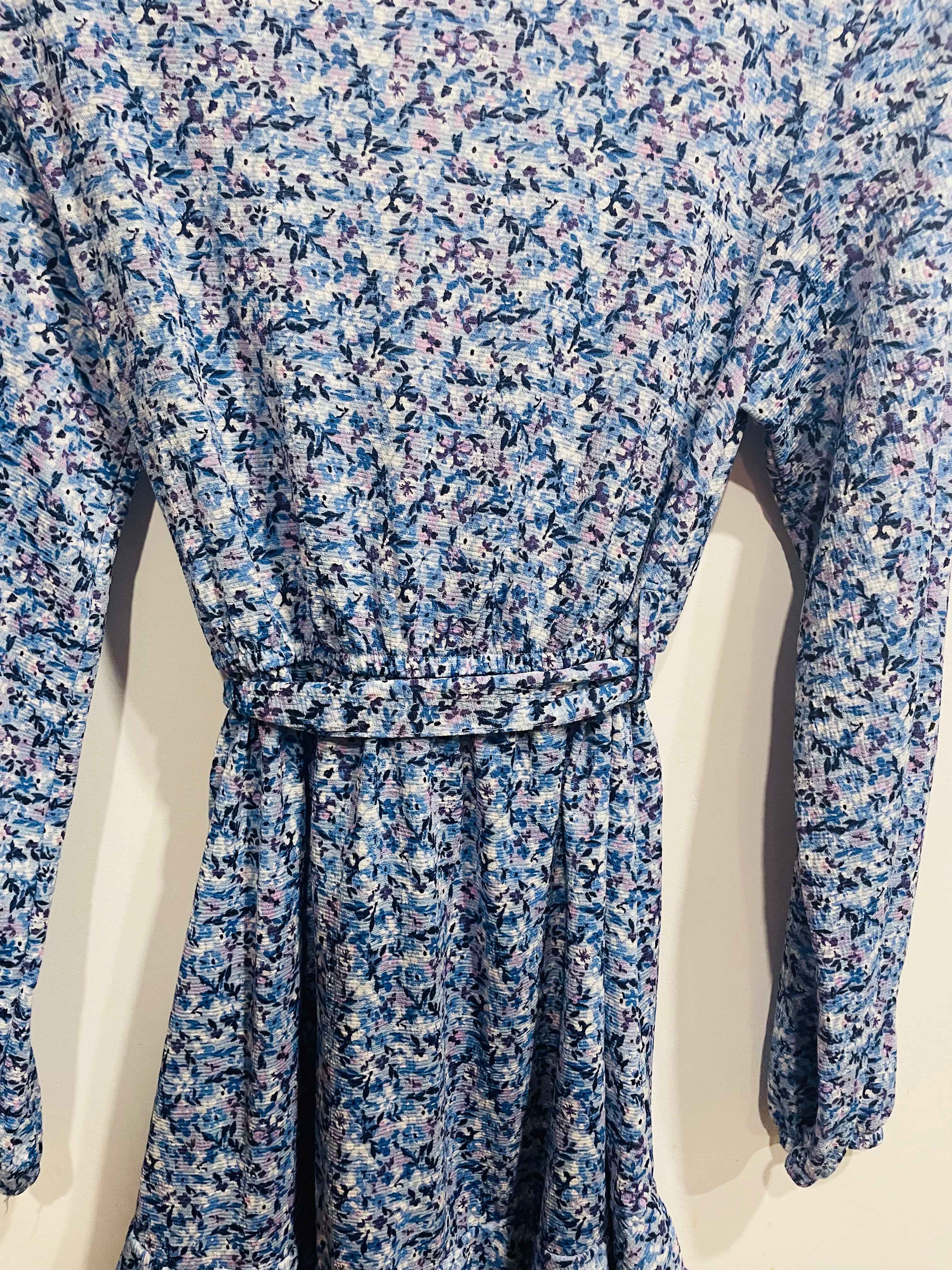 Robe bleue texturée - streetwear society Small