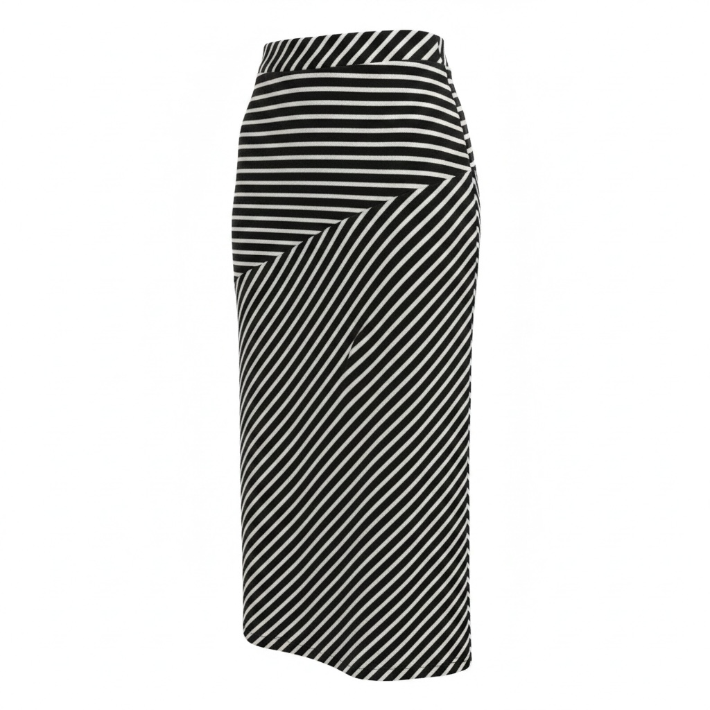 Jupe longue lignée / Taille élastique / Vamp / taille small
