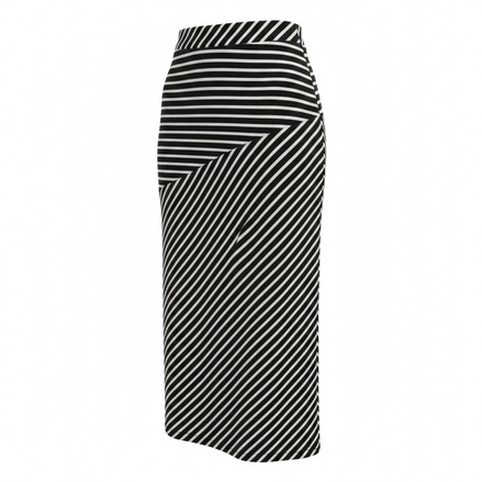 Jupe longue lignée / Taille élastique / Vamp / taille small