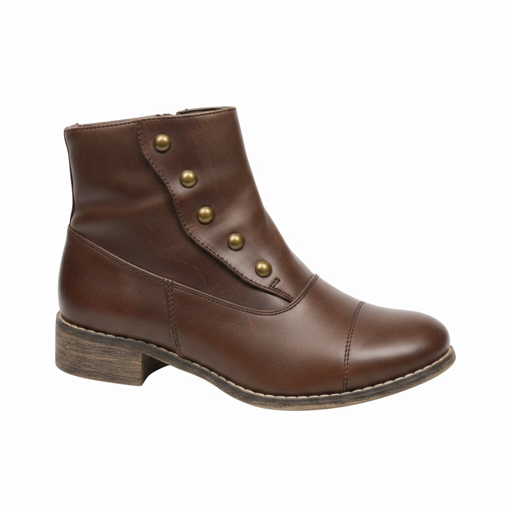 Bottes courtes cuir brun / Alberto / taille 7 femme