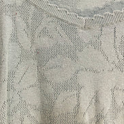 Haut tricot bleu manches courtes / marque inconnue/ taille Small