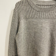 Grey knit sweater