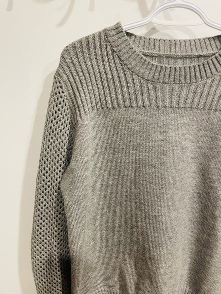 Grey knit sweater