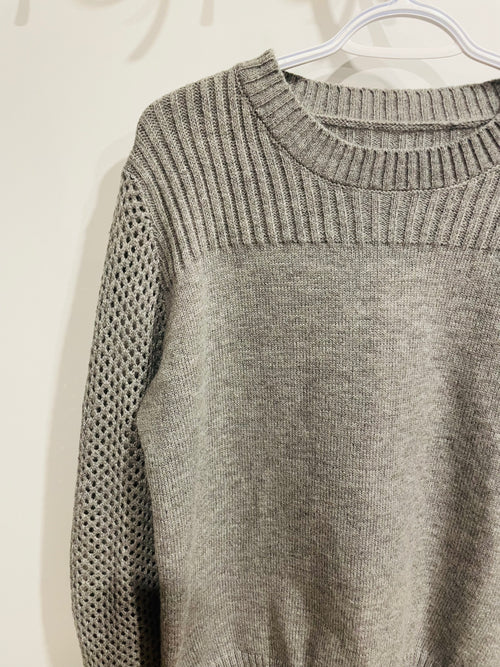 Chandail tricot gris