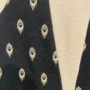 Robe courte Cokluch - imprimé plumes de paon - décolleté V - taille M