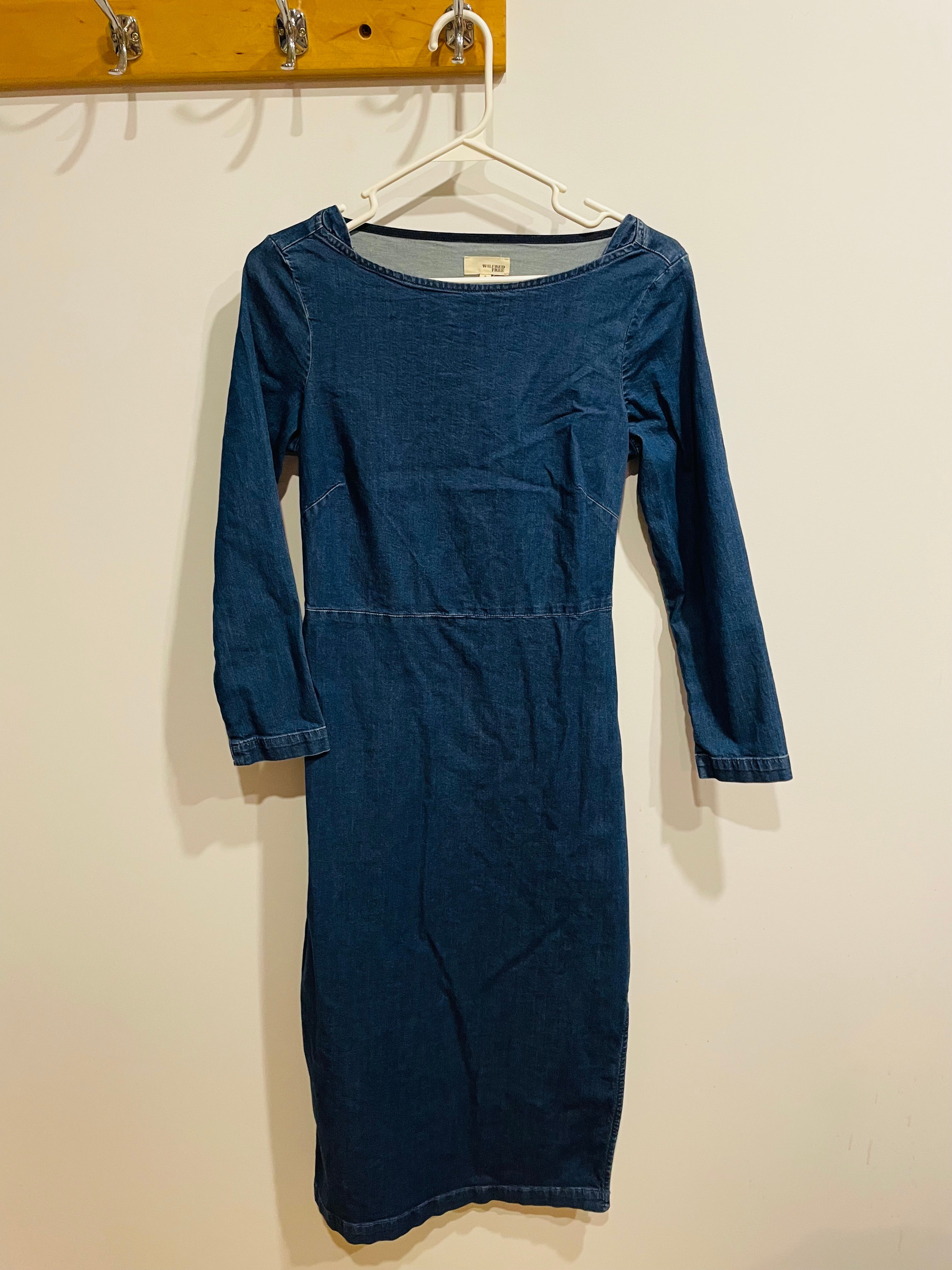 Robe longue jeans manches longues - Wilfred Free - Taille 6