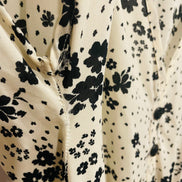 Robe blanche fleurs noires - Medium - bien lire description