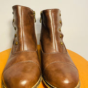 Bottes courtes cuir brun / Alberto / taille 7 femme
