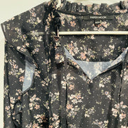 Blouse légère motif floral et manches longues - Paper Moon - taille médium