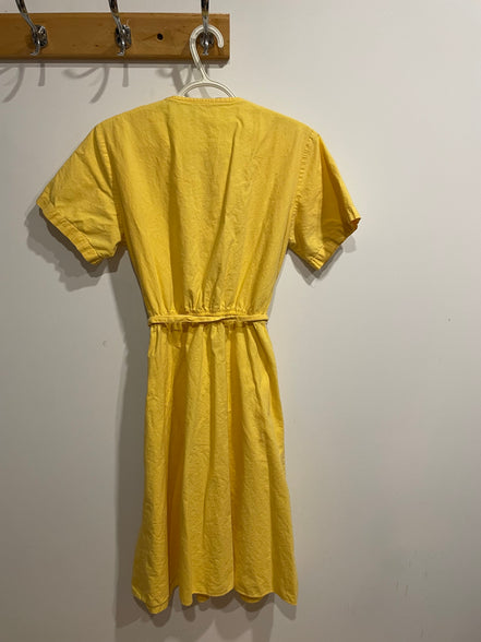 Robe longue jaune vintage - Taille medium