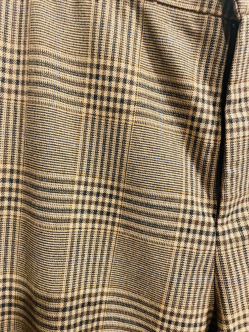 Pantalon brun à carreaux - Zara - Taille 30