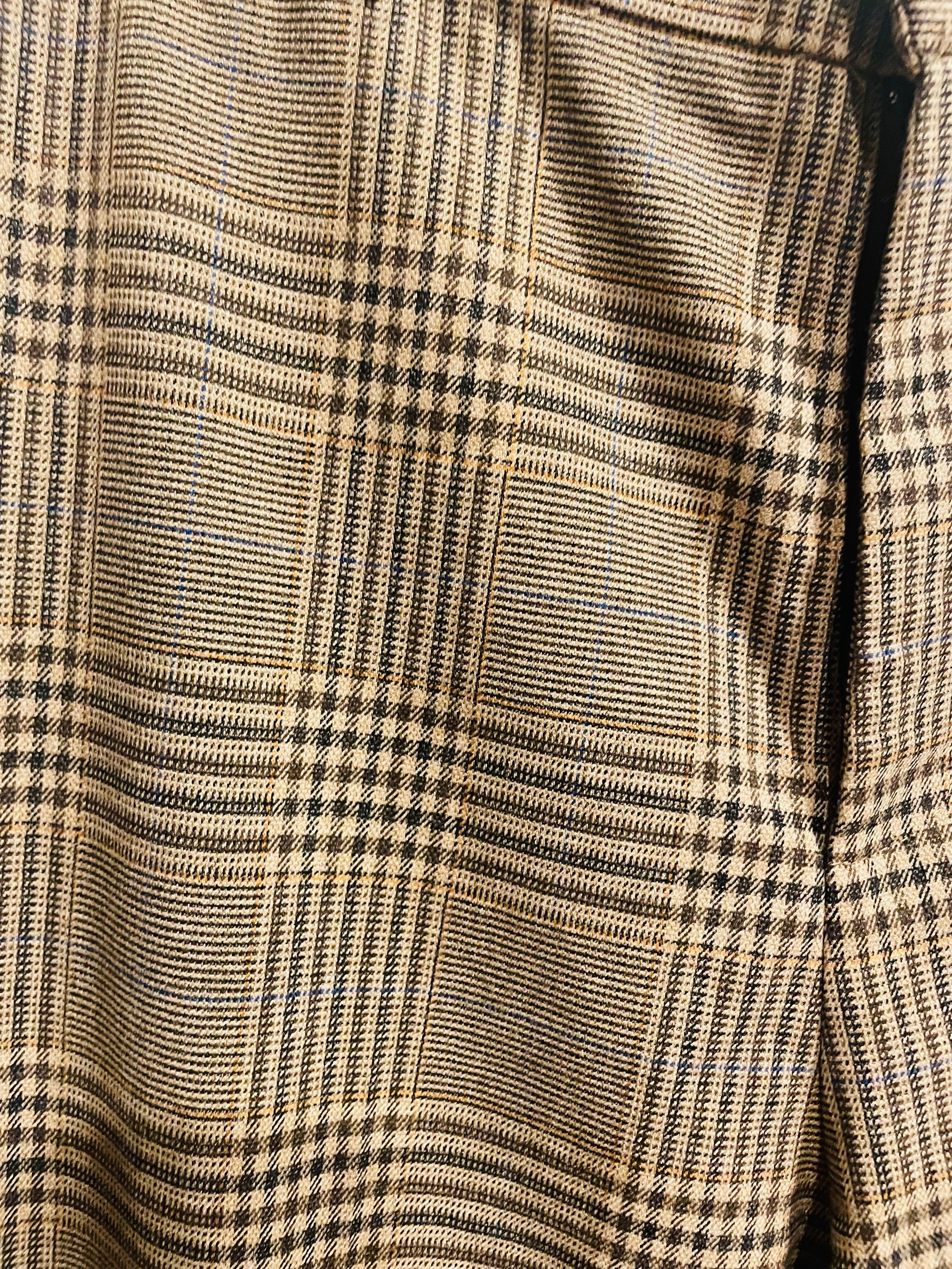 Pantalon brun à carreaux - Zara - Taille 30
