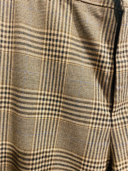 Pantalon brun à carreaux - Zara - Taille 30