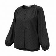 Haut noir et picots, manches longues / Zara / taille Large
