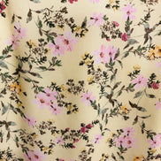 Camisole florale jaune soleil - imprimé fleurs roses - bretelles fines - encolure V - Taille XS - RW&CO