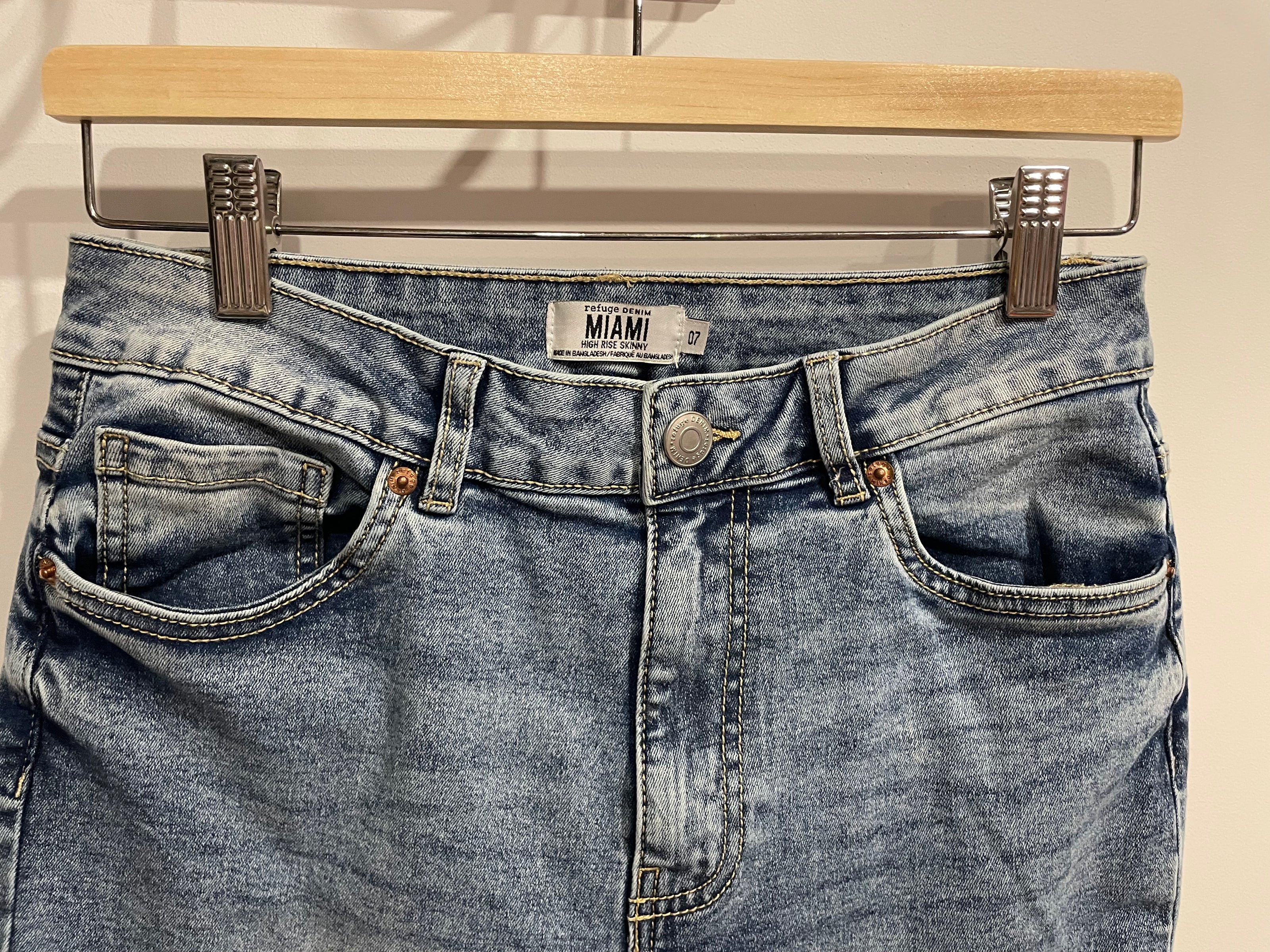 Jeans - refuge denim miami - high rise skinny - taille 7
