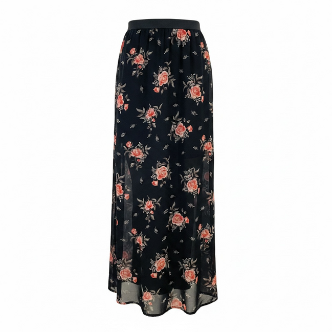 Jupe longue fleurie - Divided - Taille 4