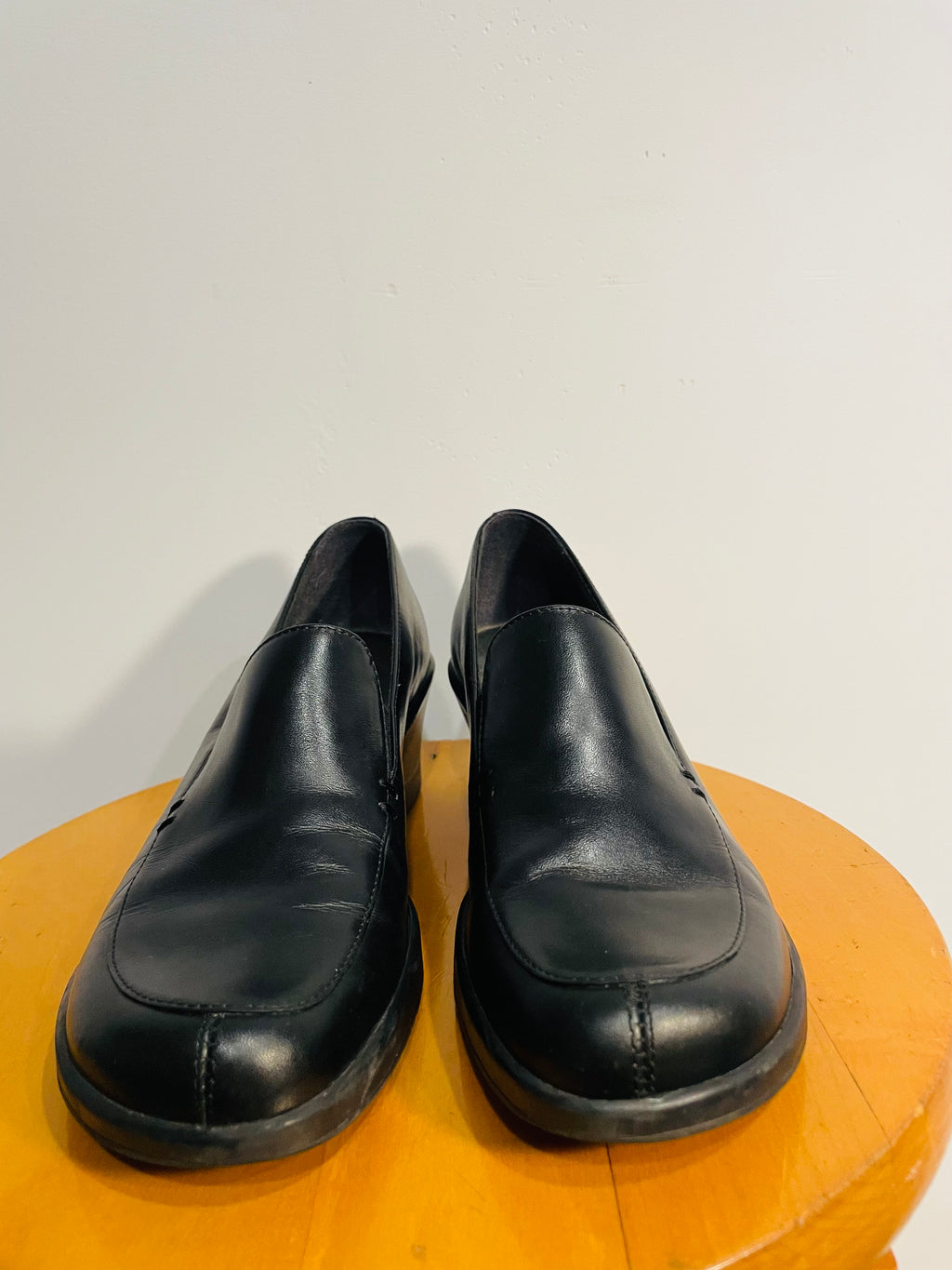 Soulier cuir noir / Clarks / taille 7,5 femme