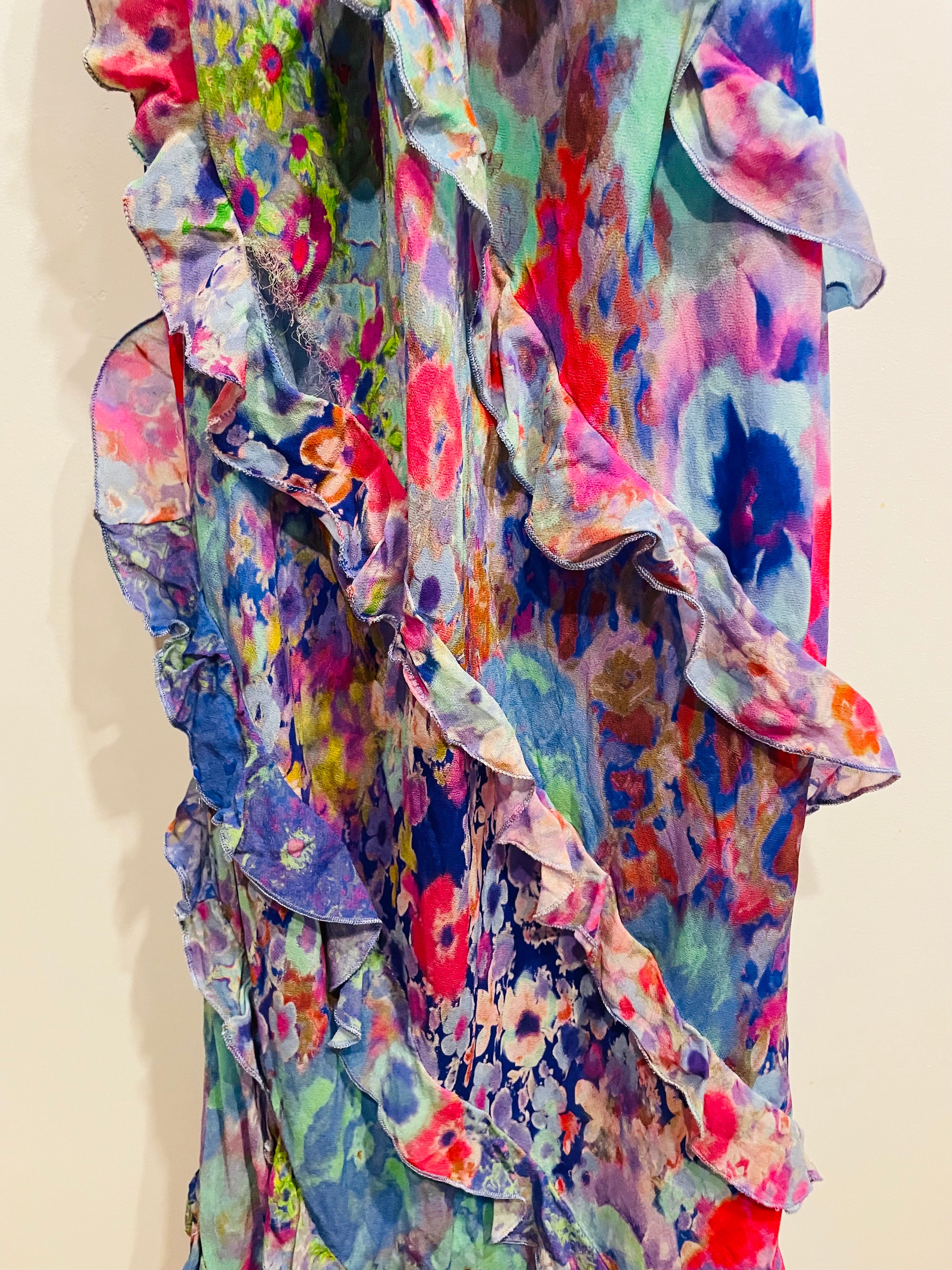Robe longue à volants - Zara