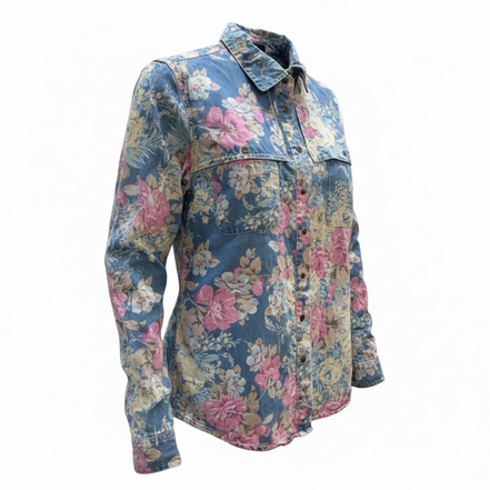Chemise fleurie manches longues / Guess vintage / taille : médium