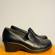 Soulier cuir noir / Clarks / taille 7,5 femme