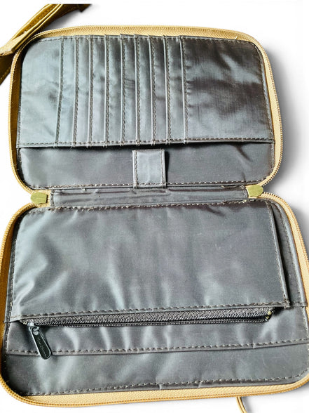 Sac cuir beige / Vintage