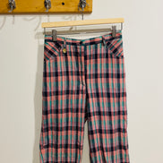 Vintage Plaid Bermuda Shorts