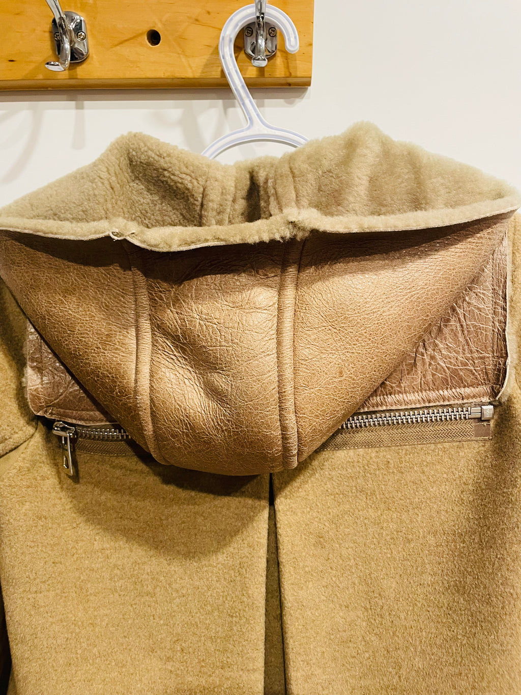 Veste pour femme fourrure et laine vintage - RUDSAK - taille petit
