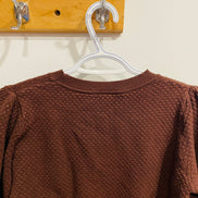 Haut manches longues tricot brun - Icõne par Simons - Taille médium
