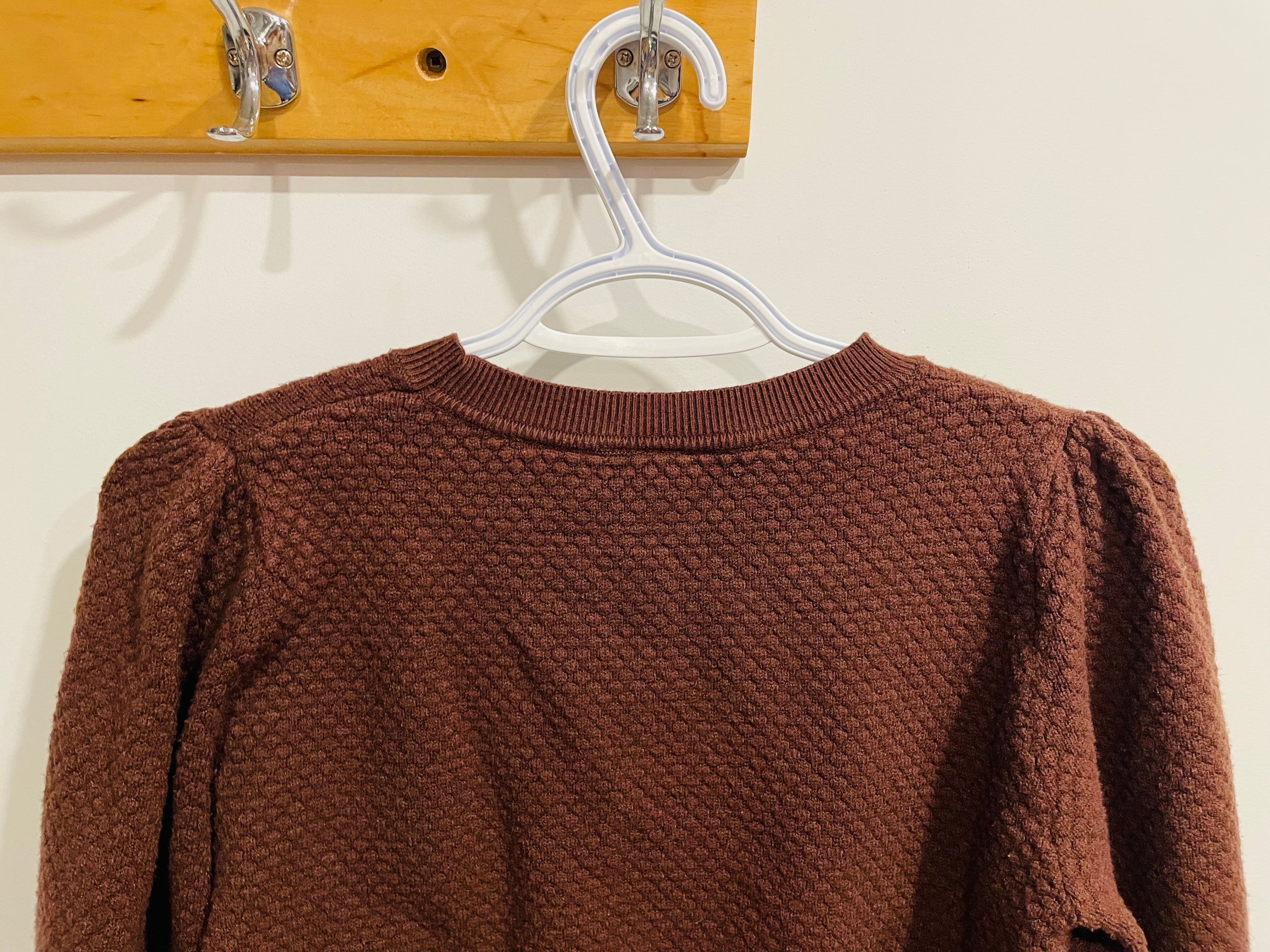 Haut manches longues tricot brun - Icõne par Simons - Taille médium