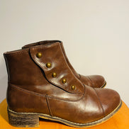 Bottes courtes cuir brun / Alberto / taille 7 femme