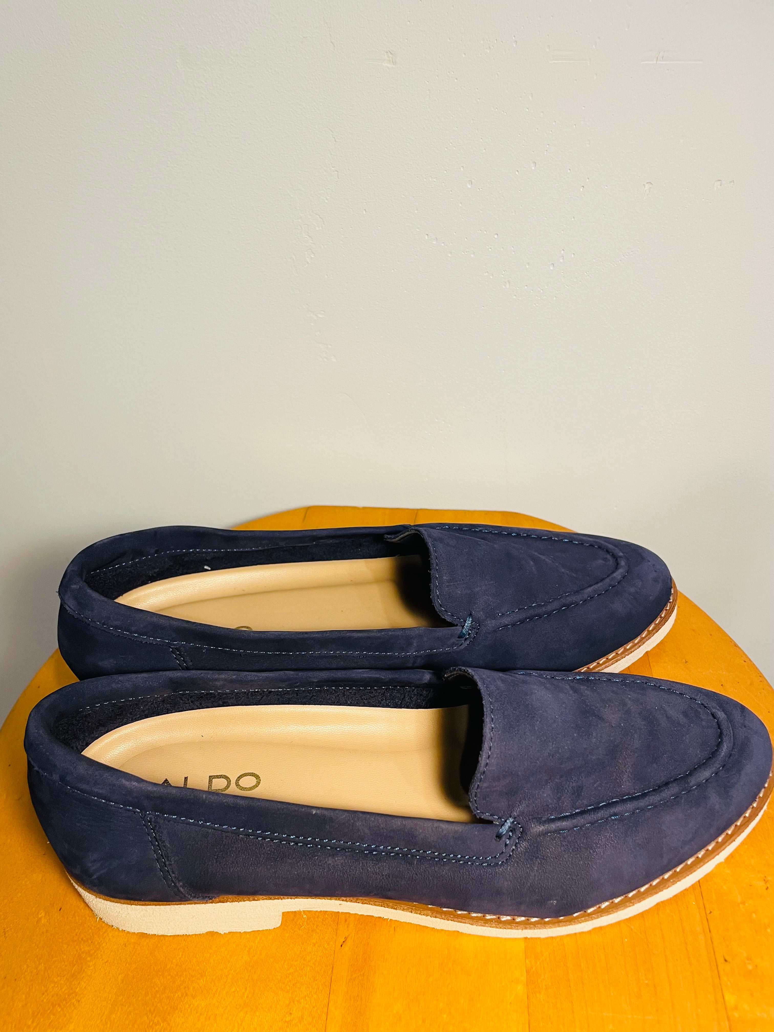 Mocassin Suède bleu / Aldo / Taille 6 femme