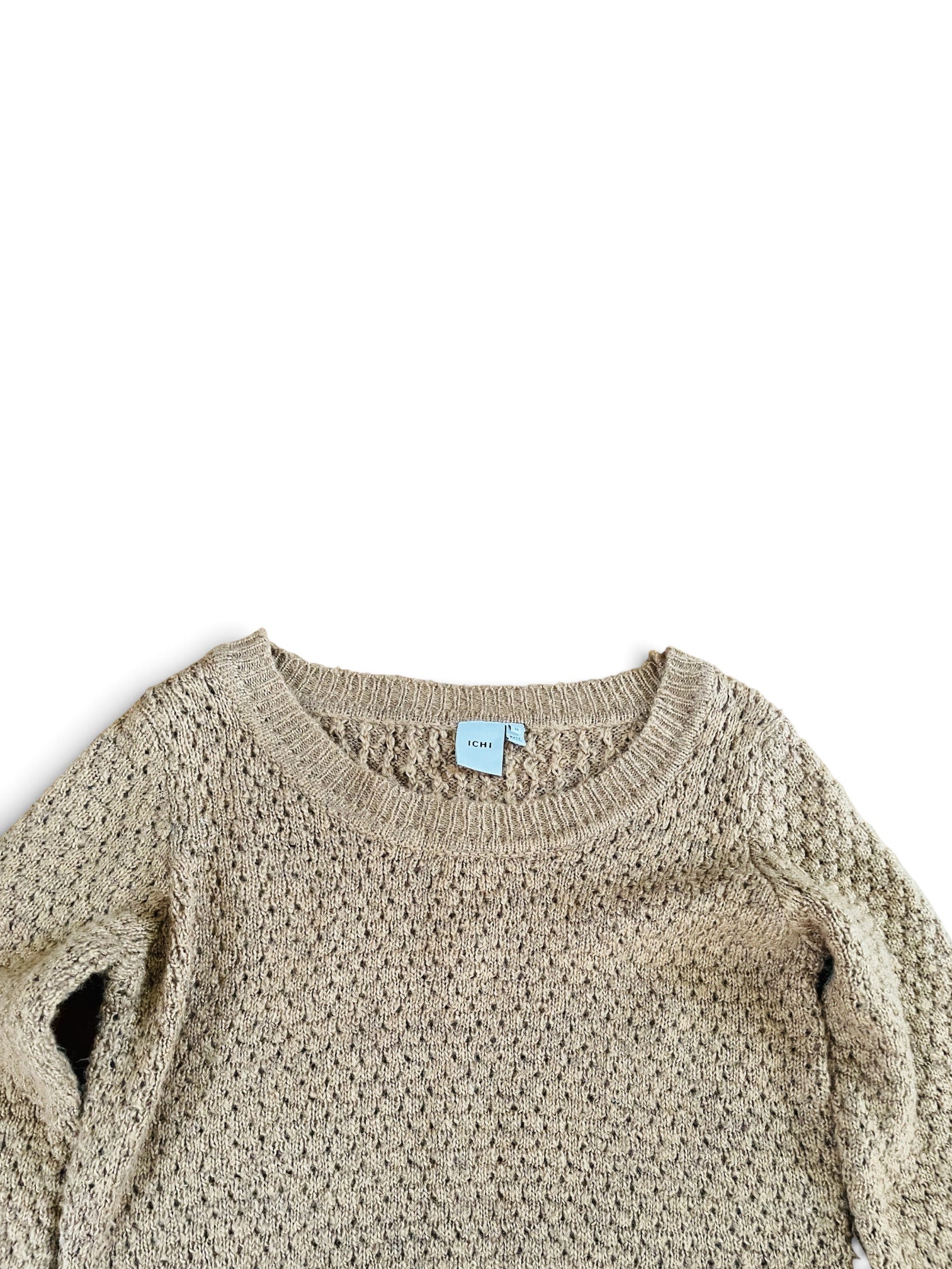 Haut tricot brun manches longues / ICHI / taille médium