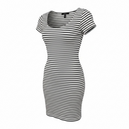 Robe rayée noire et blanche / Banana Republic / Taille 6p
