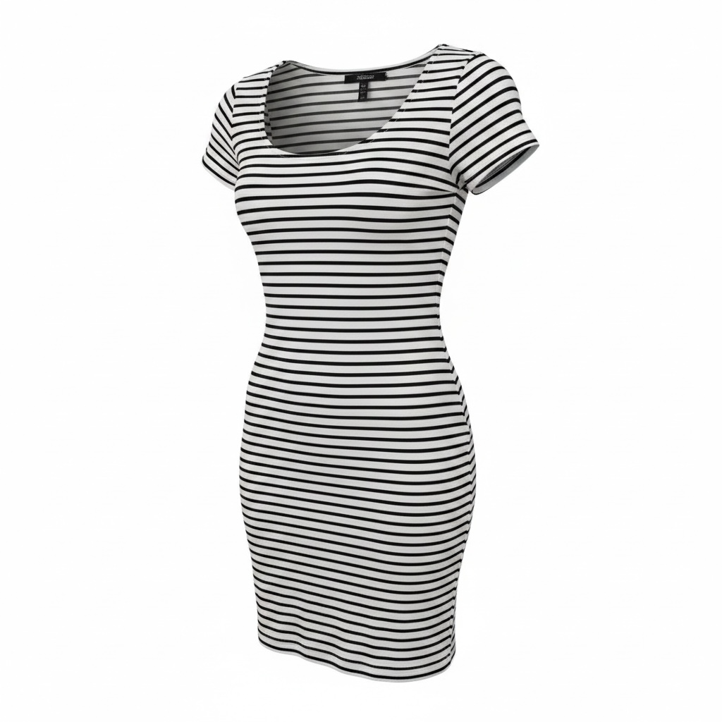 Robe rayée noire et blanche / Banana Republic / Taille 6p