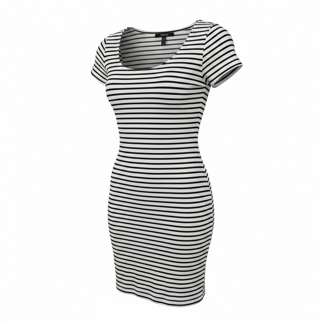 Robe rayée noire et blanche / Banana Republic / Taille 6p