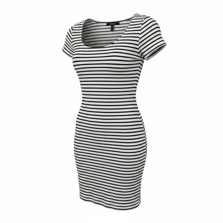 Robe rayée noire et blanche / Banana Republic / Taille 6p