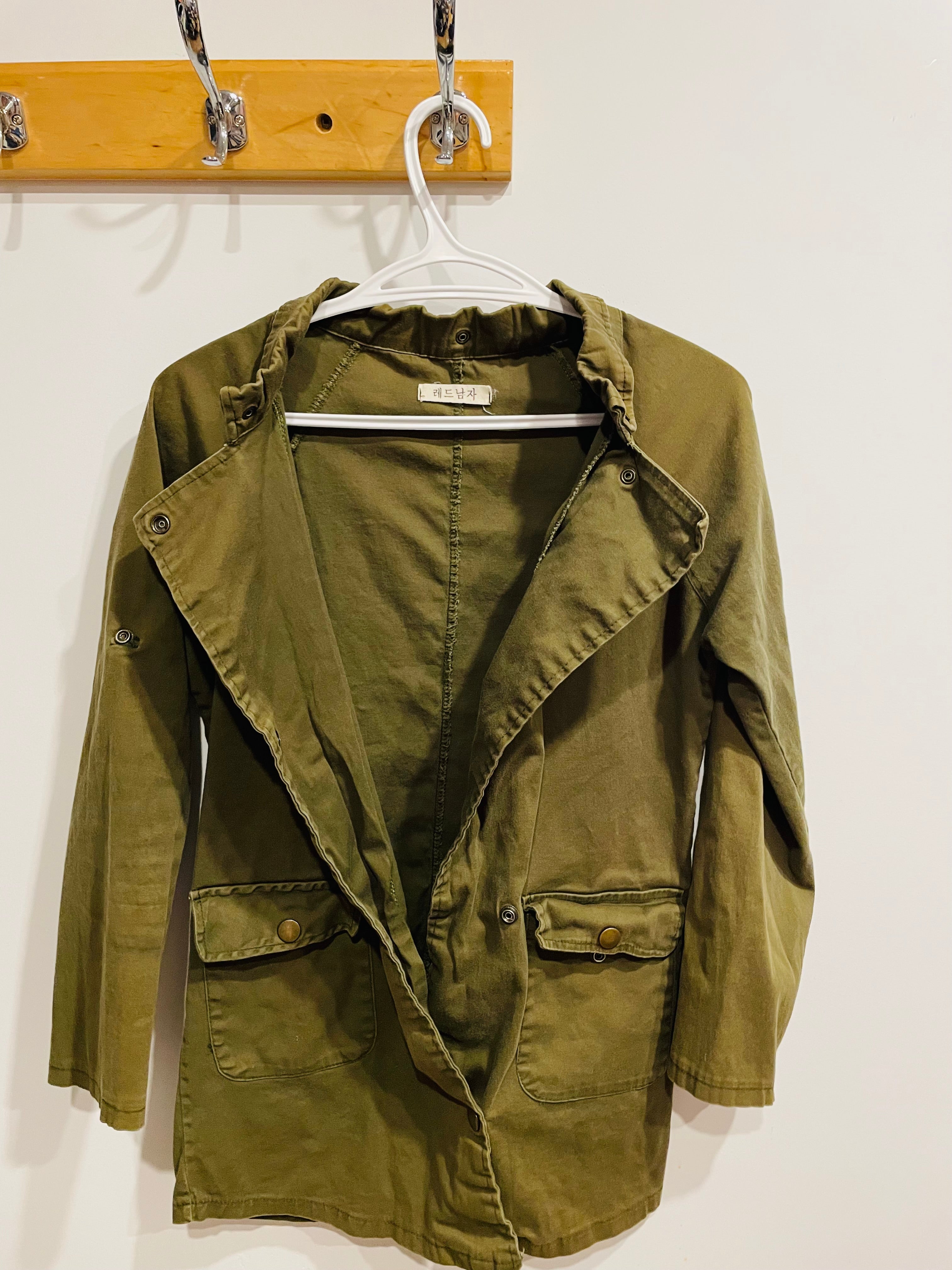 Veste vintage verte aspect militaire - Taille XS - Enfant