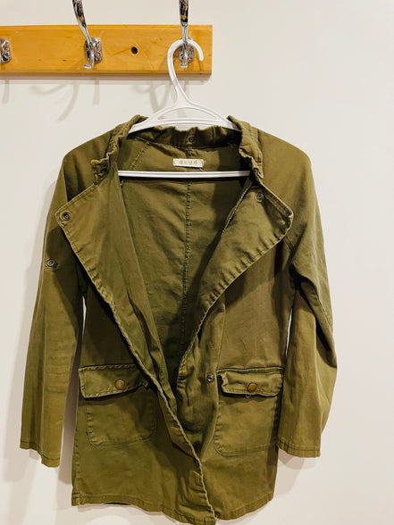 Veste vintage verte aspect militaire - Taille XS - Enfant