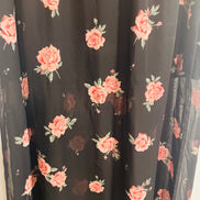 Jupe longue - taille élastique - motifs les roses - H&M Taille 4