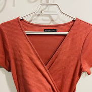 Robe rayée rose - ventre ouvert - Abercrombie & Fitch - Taille Medium