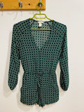 Romper vert à manches longues - H&M - Taille 2