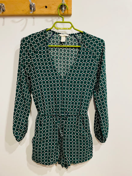 Romper vert à manches longues - H&M - Taille 2
