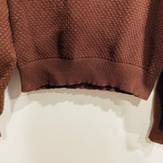 Haut manches longues tricot brun - Icõne par Simons - Taille médium