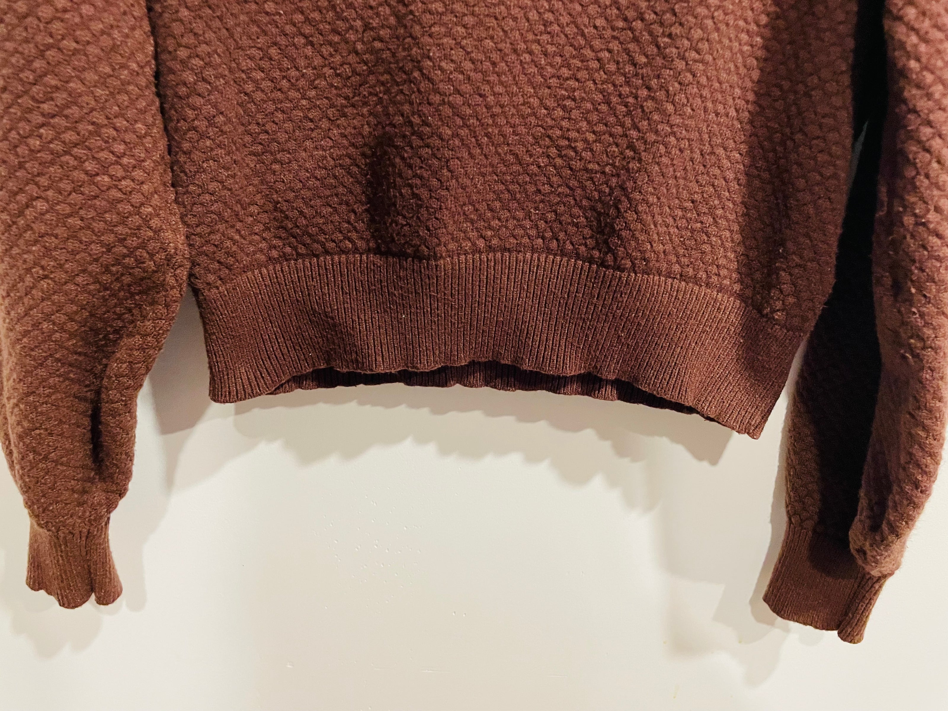 Haut manches longues tricot brun - Icõne par Simons - Taille médium