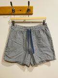Short rayé bleu vintage taille élastique - Taille 8