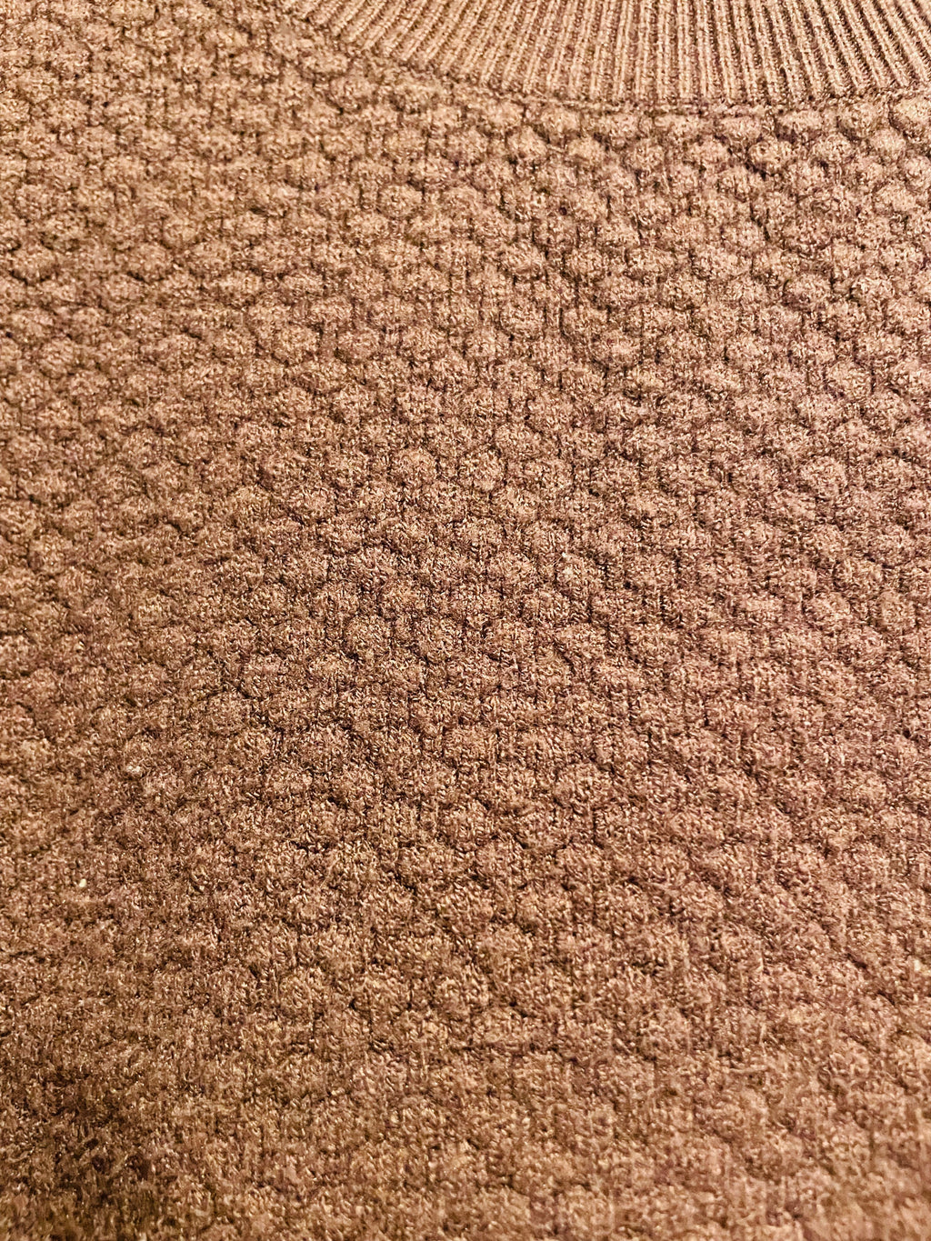 Haut manches longues tricot brun - Icõne par Simons - Taille médium