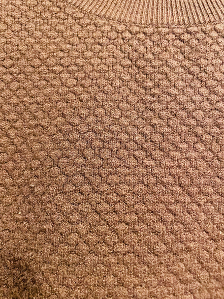 Haut manches longues tricot brun - Icõne par Simons - Taille médium