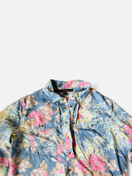 Chemise fleurie manches longues / Guess vintage / taille : médium