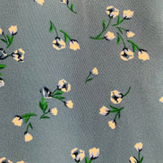 Robe bleue fleurie longue / RW&CO / taille 6